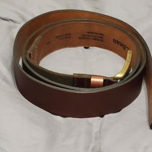 LL Bean Leather Adjustable Belt